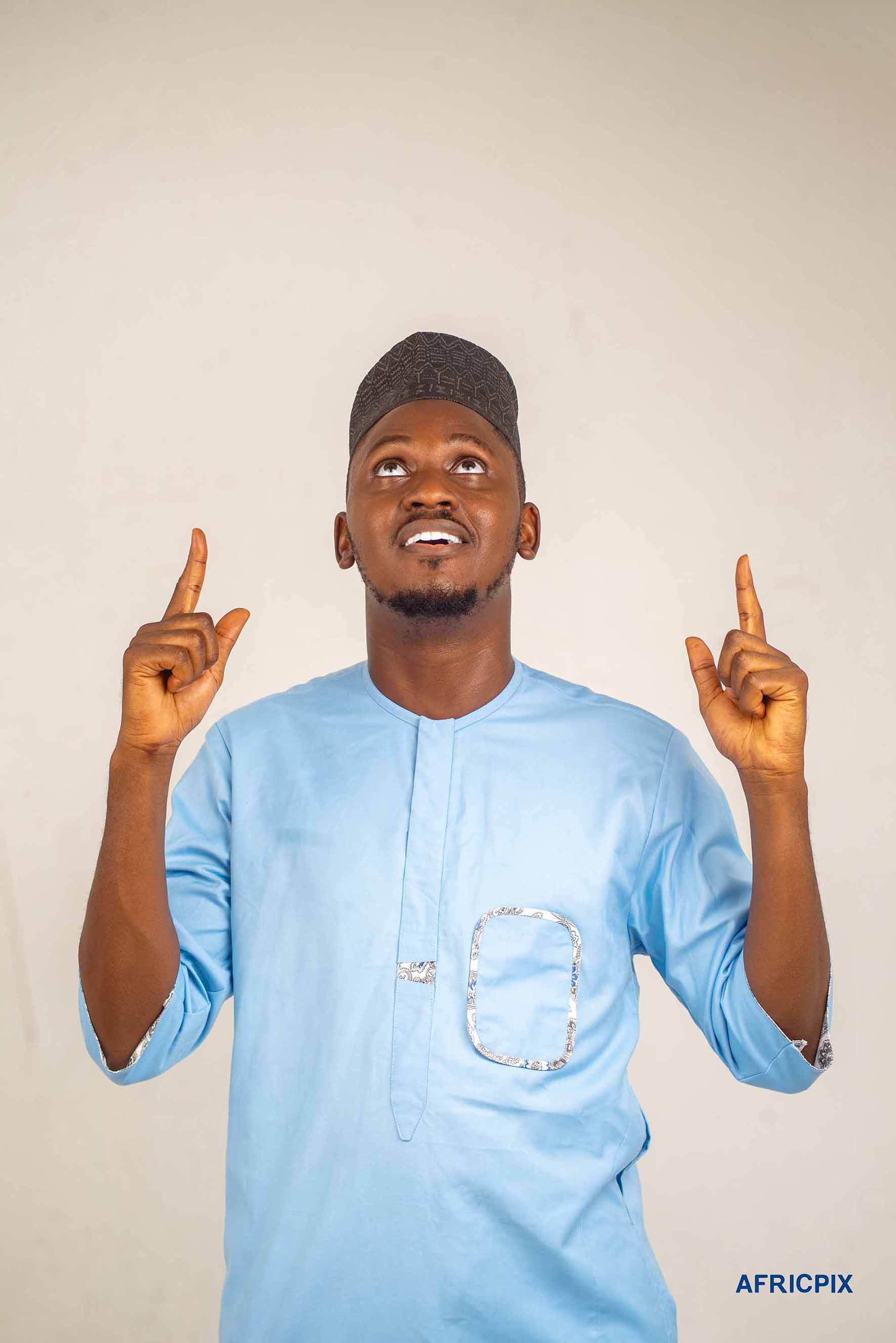 Happ Nigeria Hausa Man Hands Pointing